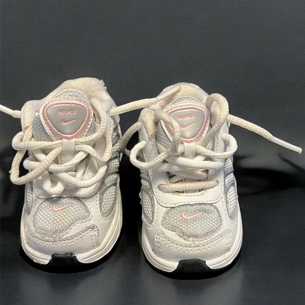 2C Pink, Gray & White Nike Sneaker